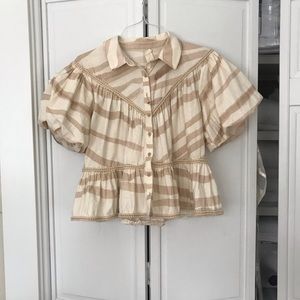 CMS Associates Puff Sleeved Printed Top